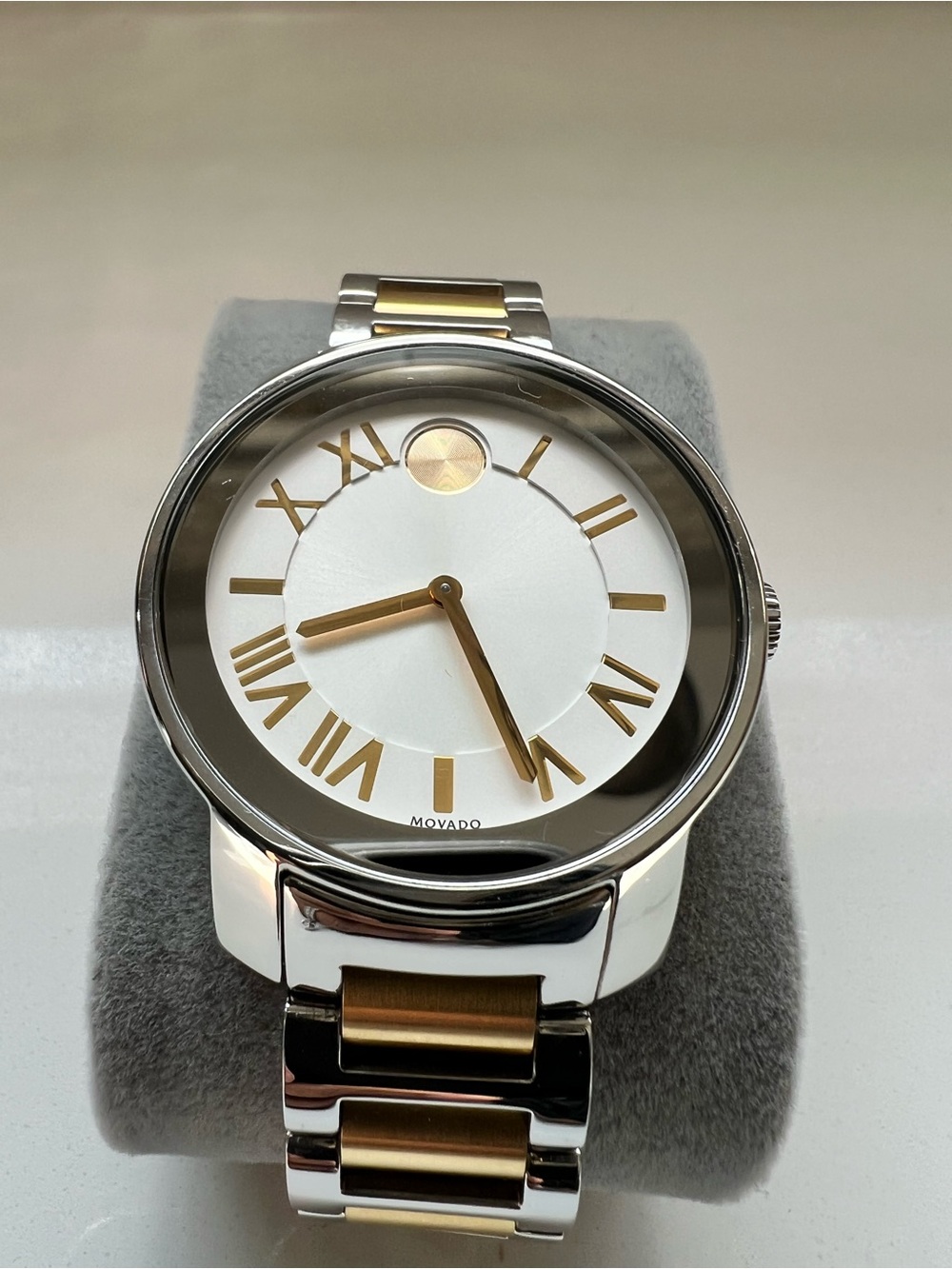 Movado Two-Tone Silver and Gold Museum Dial Watch - Picture 3 of 6